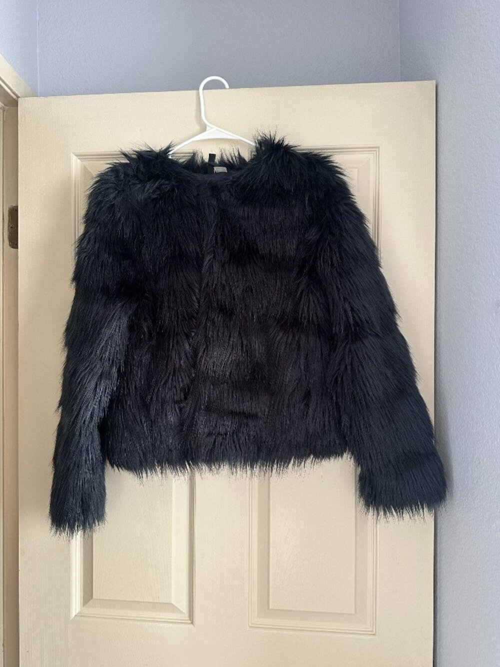 H&M Faux Fur Jacket - Size S